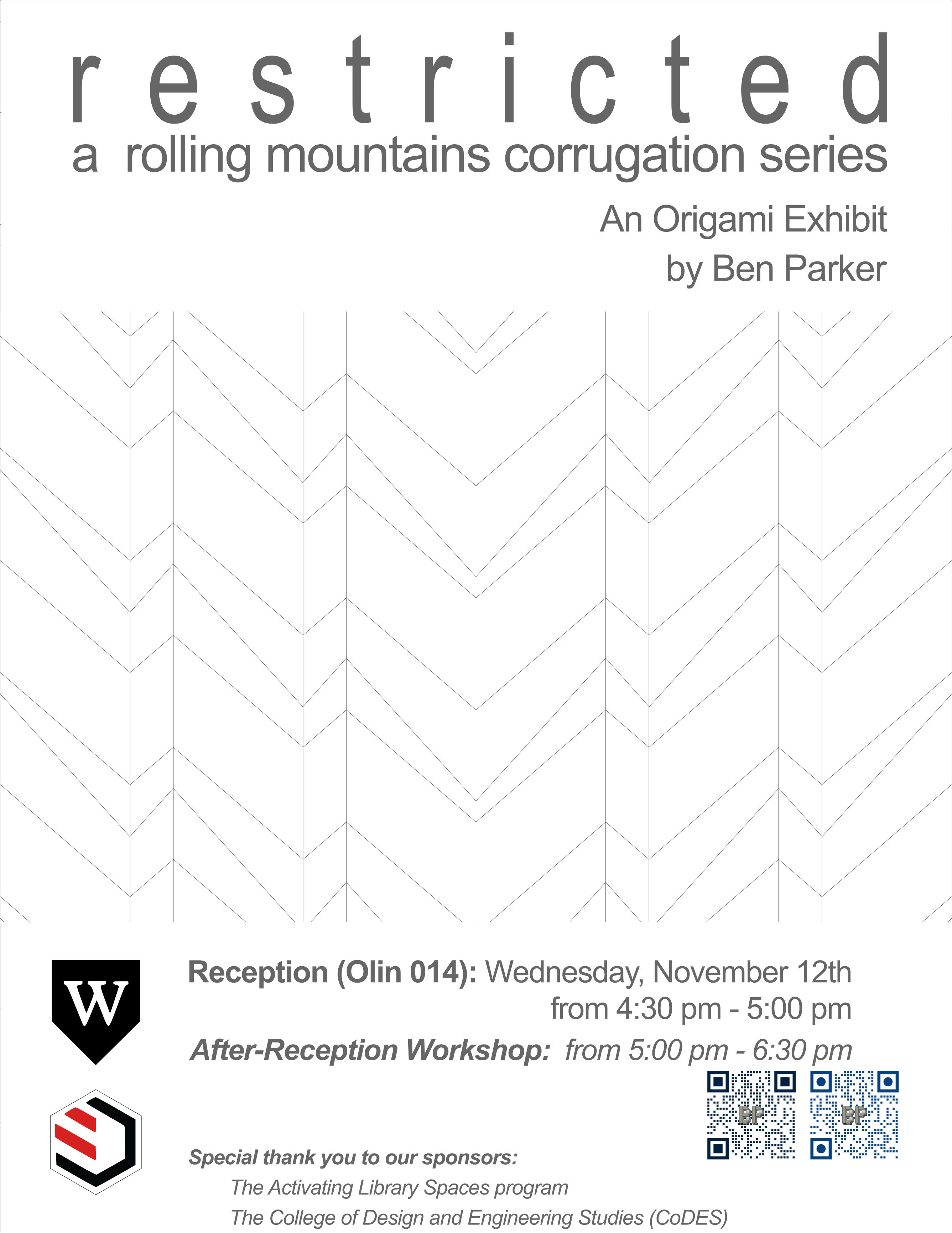 Restricted origami exhibit and workshop